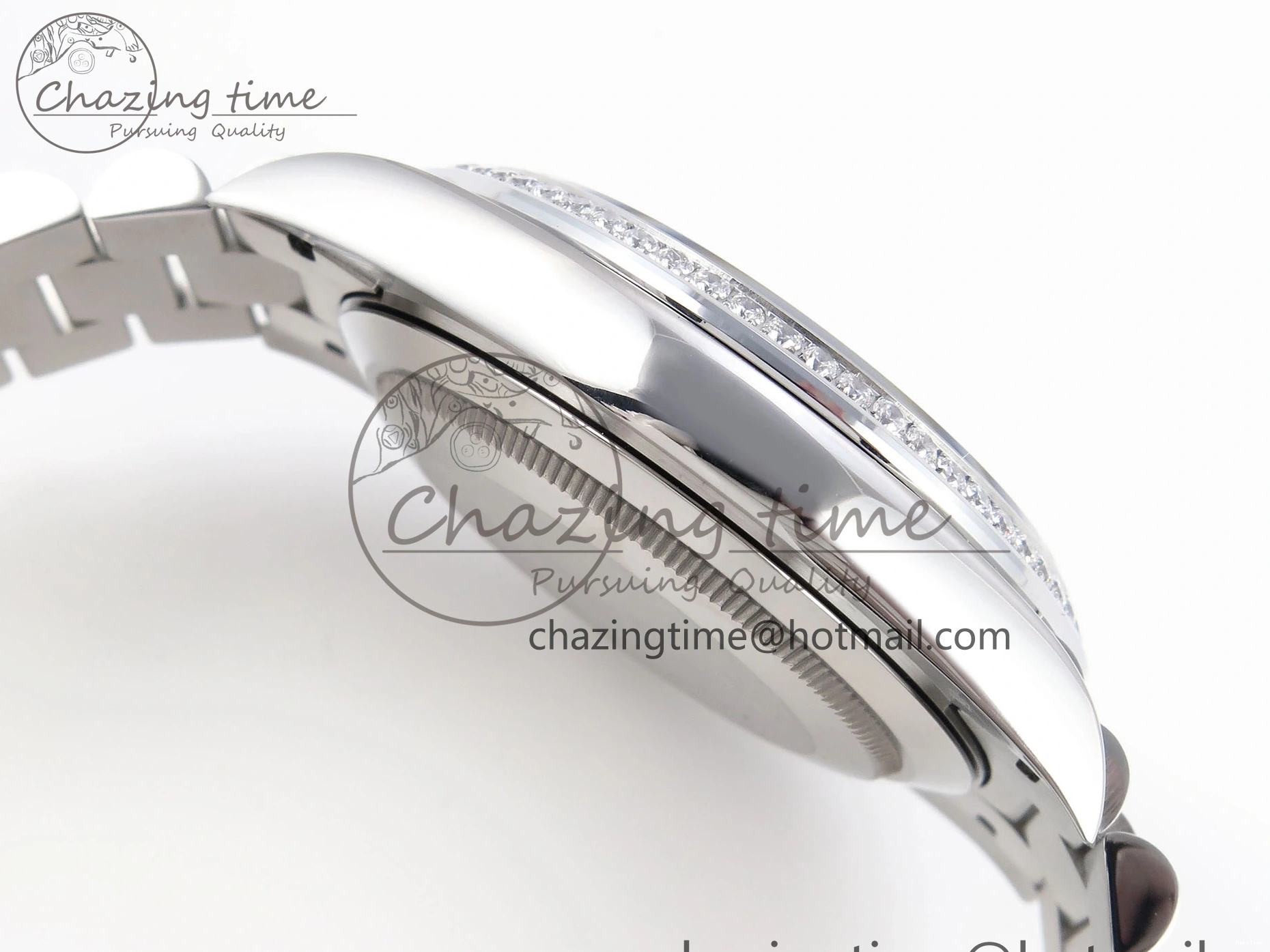 MiroTime 0328 ComfortFit DayDate 40 SS GSF Gain Weight Gray Stick Dial on President Bracelet A 1927